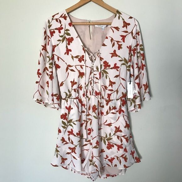 Lovers + Friends Sz S Epiphany romper color palm - Picture 3 of 8